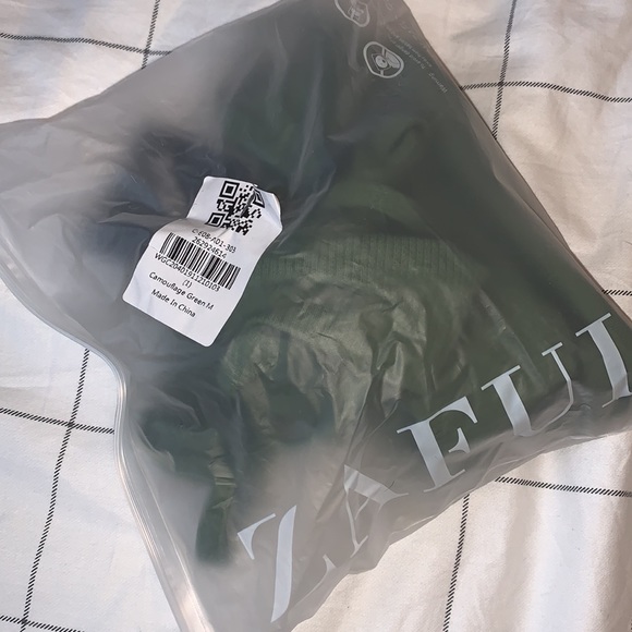 ZAFUL green ribbed bikini, NWT, size M - Picture 5 of 5